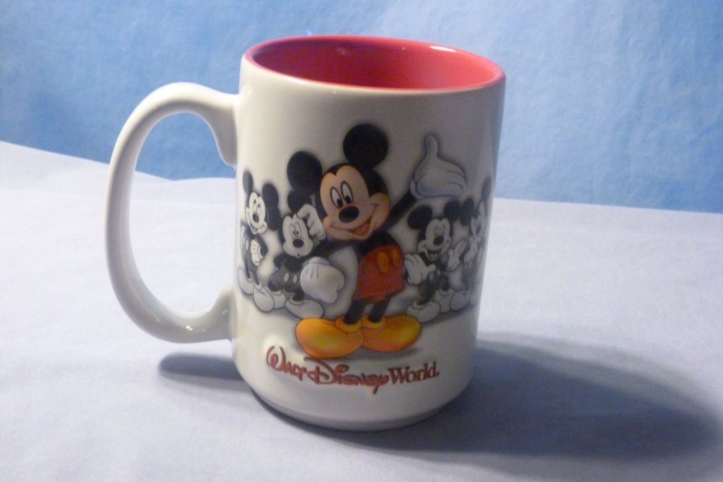 2 Mickey Mouse Mugs - 3D Relief - Disney Parks - Both New