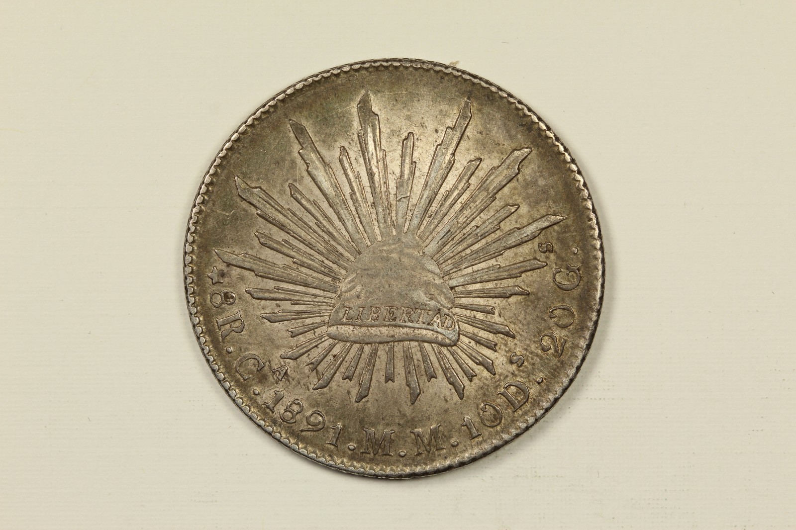1891 Mexico 8 Reales Chihuahua