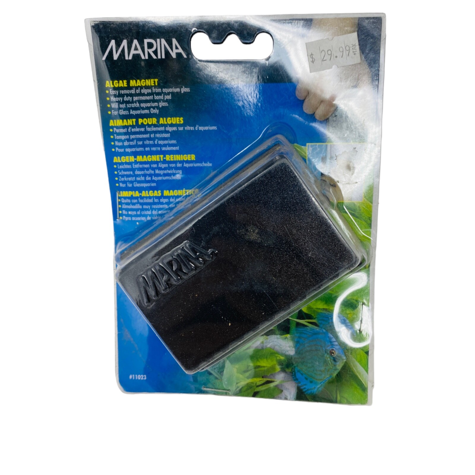 Marina Magnet for Aquarium Glass Cleaner Magnetic Algae Scraper Stringed