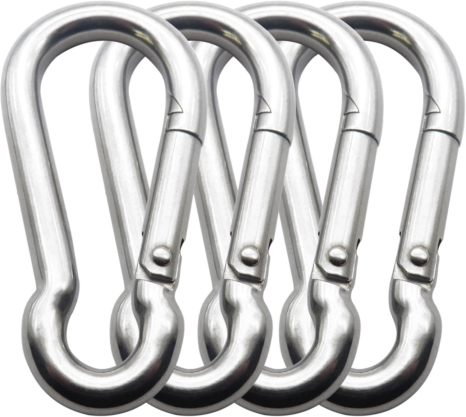 3.15 Inch 4 Pack Spring Snap Hook Carabiner, Cable Machine Accessories for Home
