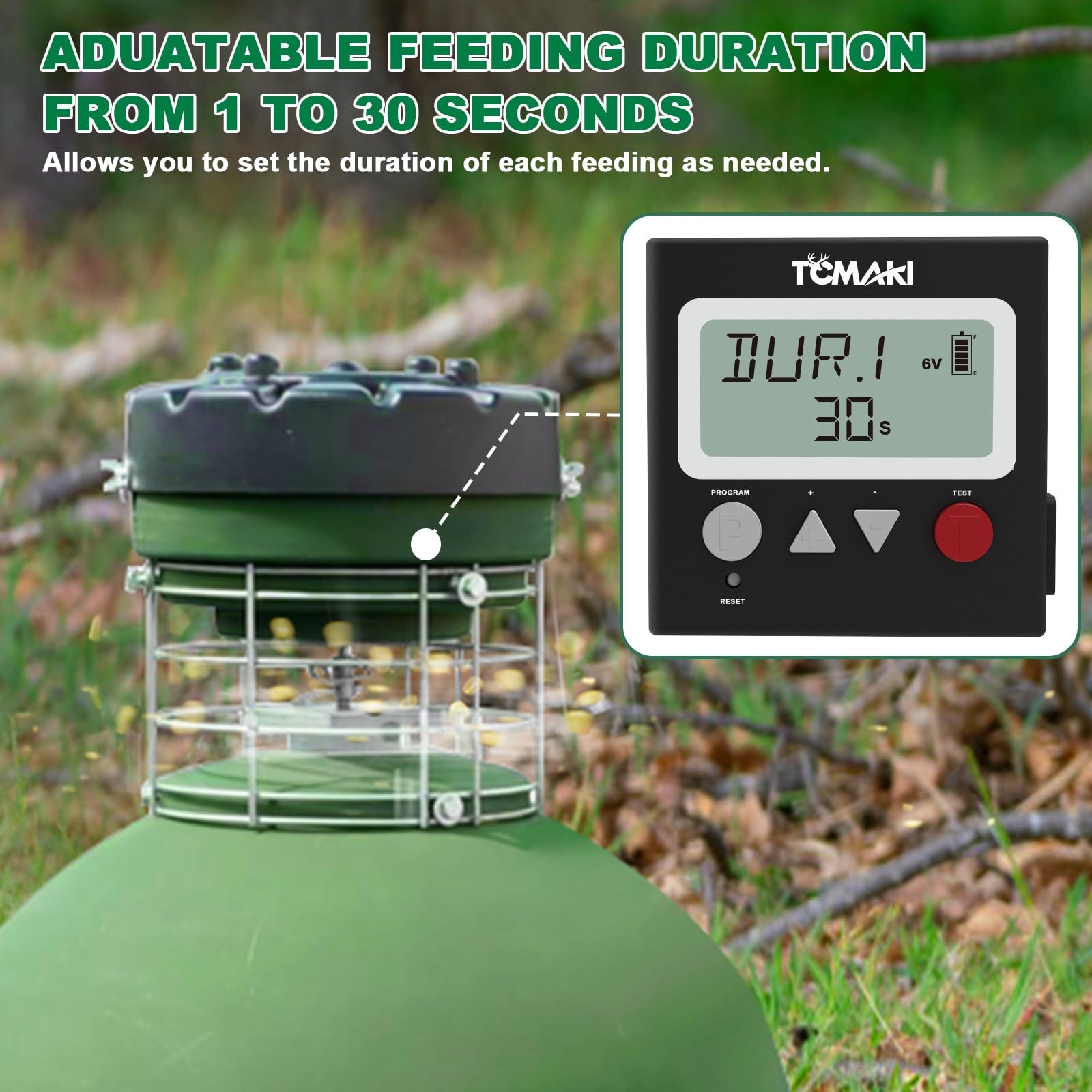 Digital Timer Deer Feeder Timer 6V 12V Digital Timer for Deer Goat Feeder Kit 8