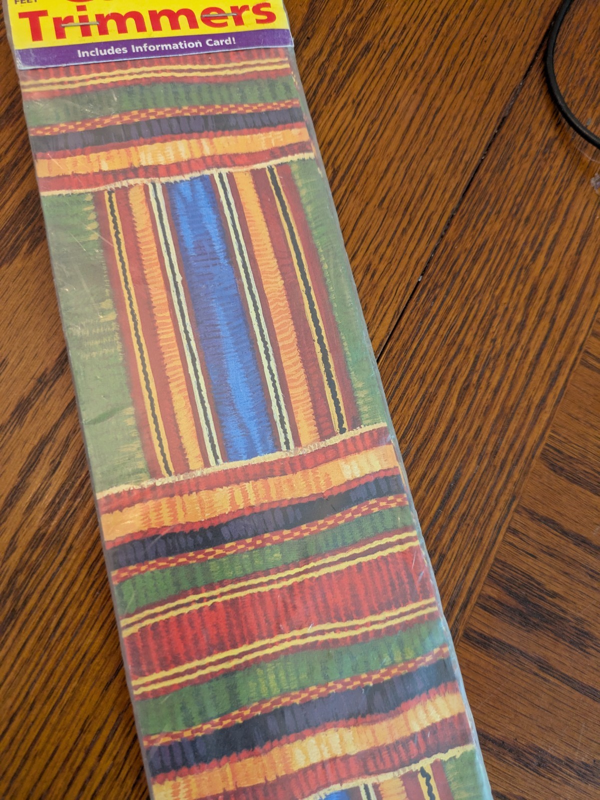 Vintage Cultural African Kente Trimmers Bulletin Board Trim 3"x 39' Multiple Av.