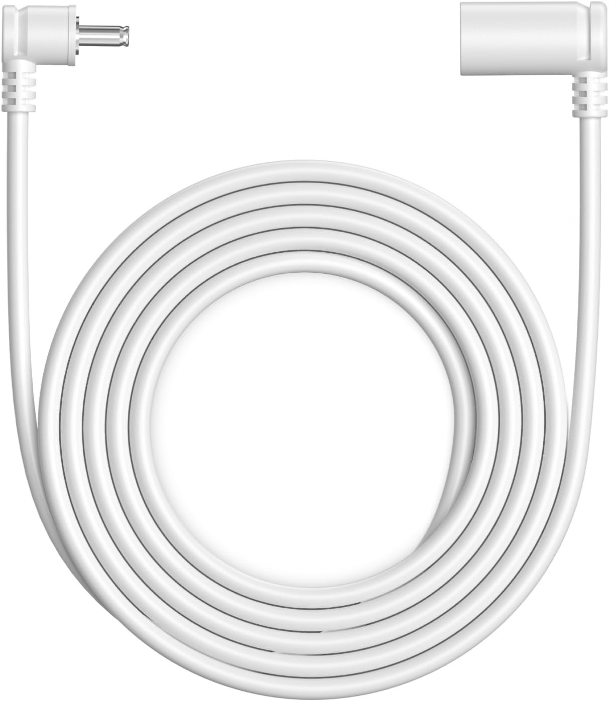 10 ft. Barrel Plug Extension Cable - Compatible with Ring Solar Panel White