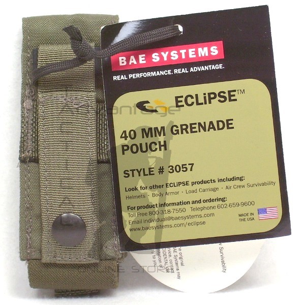 BAE Systems ECLiPSE Single 40mm HE/Pyro Grenade MOLLE Pouch - ranger green V2