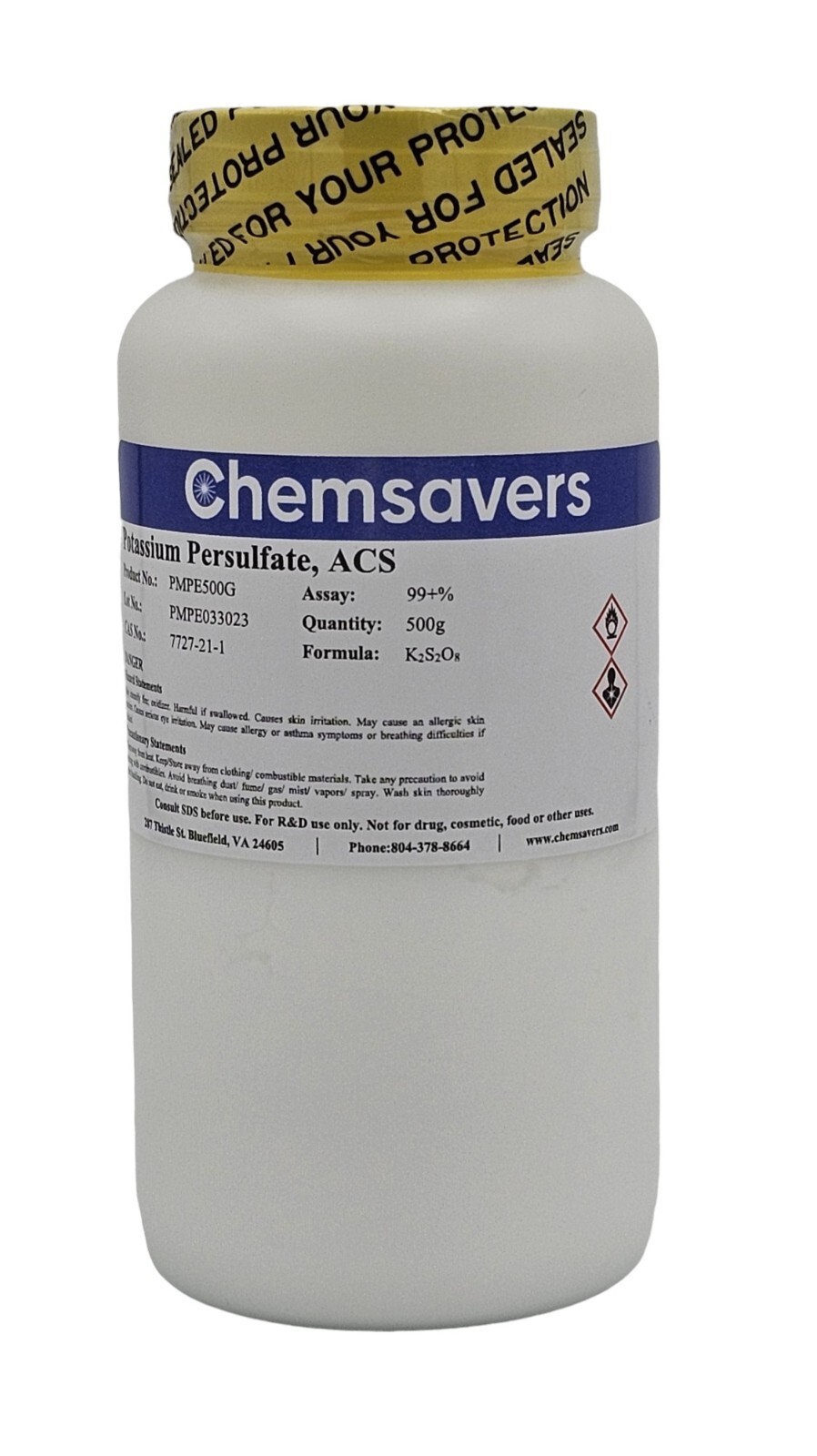 Potassium Persulfate, ACS, 99+%, 500g