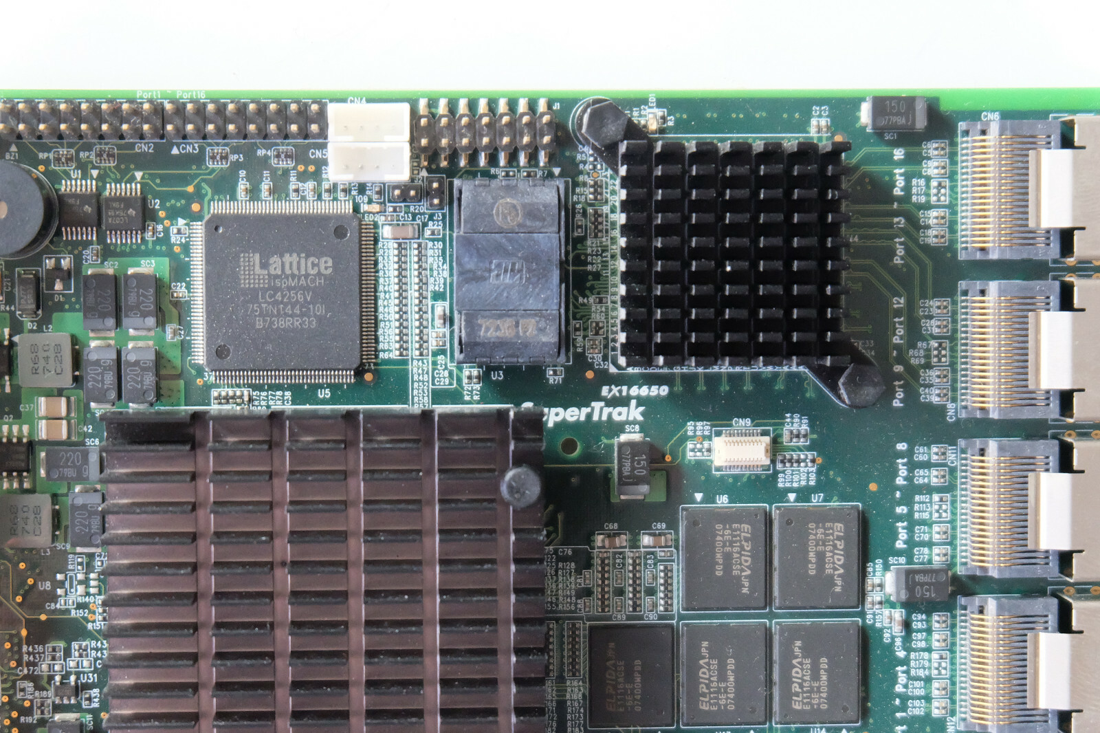 Promise SuperTrak EX16650 16 port SAS RAID Controller