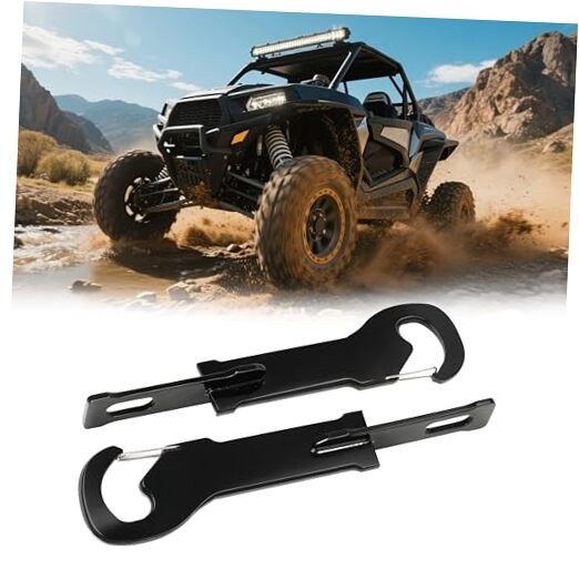 7'' RZR Door Latch Extender, Easy Cool UTV Door Latch, No-Slip Metal Air Vent
