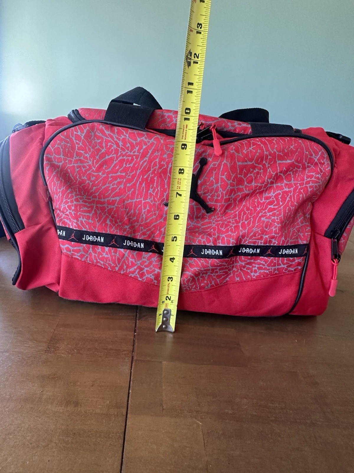 Nike Air Jordan Duffle Bag Jumpman Cement Elephant Print Red