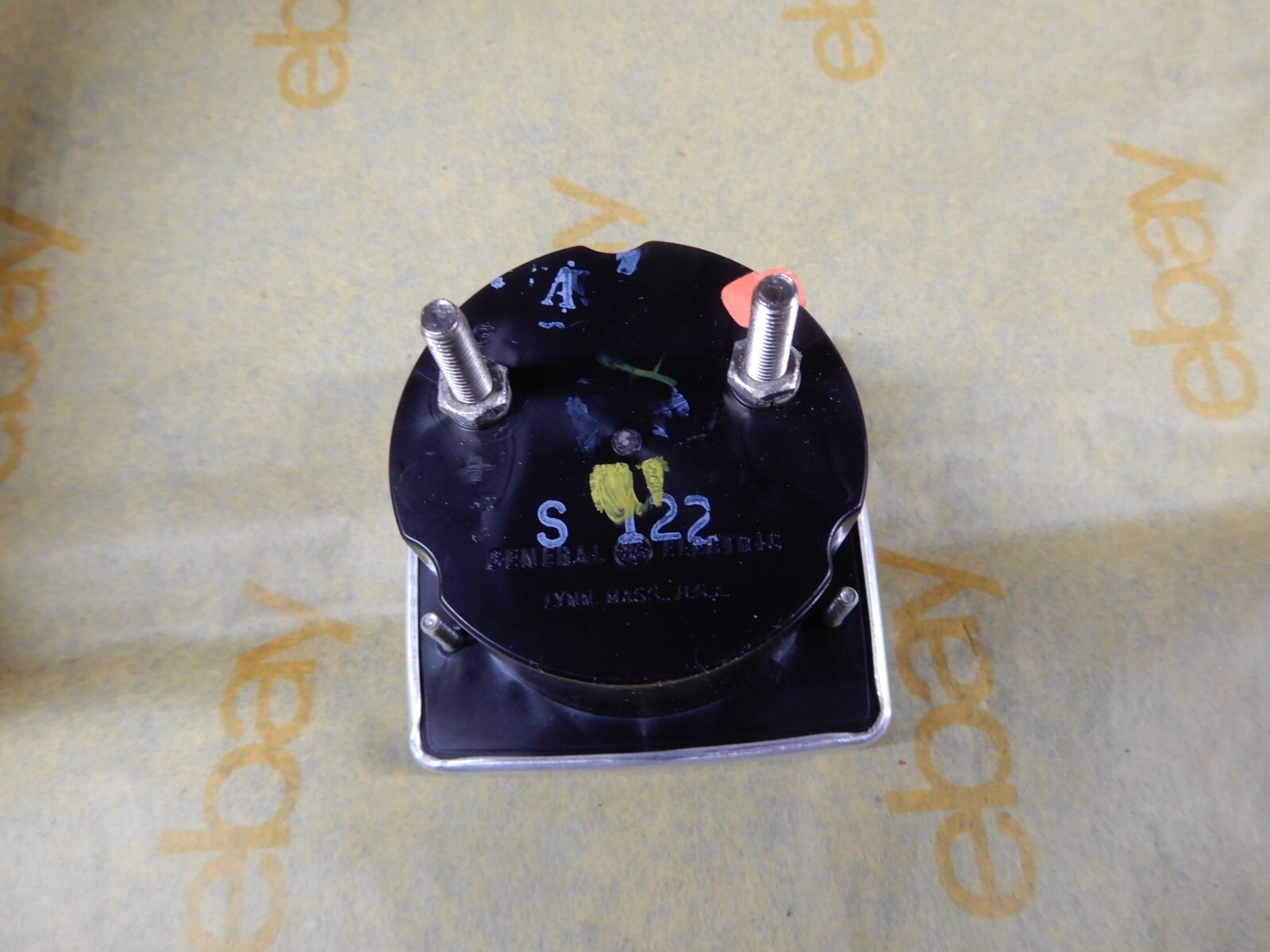 GE AW-91 Panel Meter 0-10 Amps AC NOS With Hardware