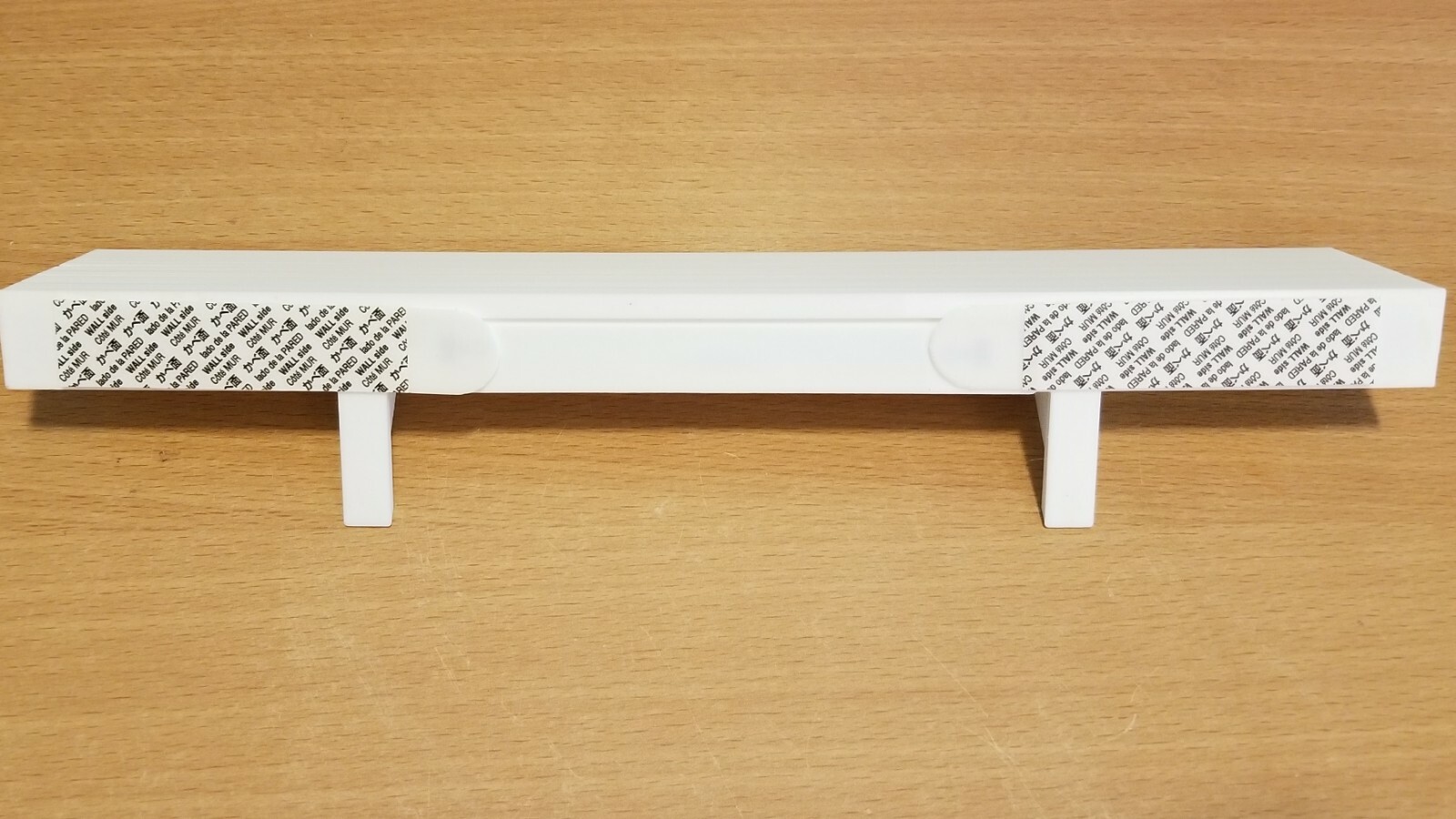 12" x 2" White Wall Shelf Easy No Hole No Nail install uses 3M Command Strips