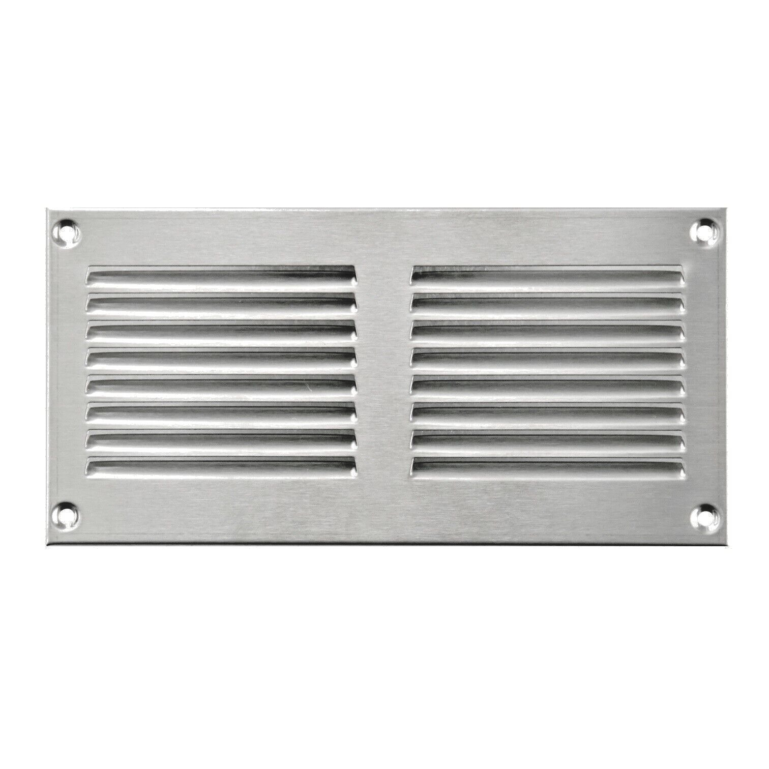 Stainless Steel Aerator Grid 200mm x 100mm with Fly Flat Screen Tube Cover
