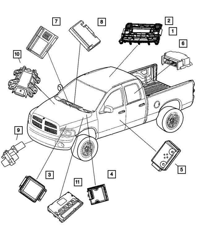 Genuine Mopar Control Module Receiver 5026221AQ