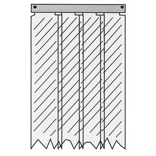 Kason® 401SA6063884SB Cooler Strip Curtain For doors up to 34 in x