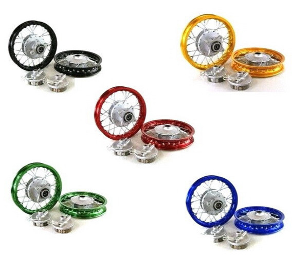 Aluminum Wheel Rim SET for CRF50 XR50 Drum Brake Shoes 1.40x10 5 RM01+02