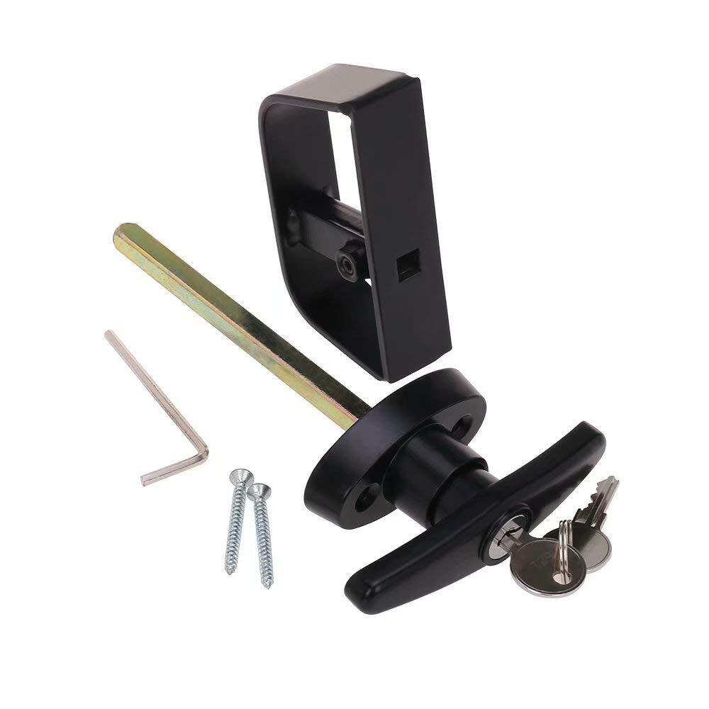 StartFine 6" T-Handle Shed Door Lock Handle with Lock Keyed Alike Garage t Ha...