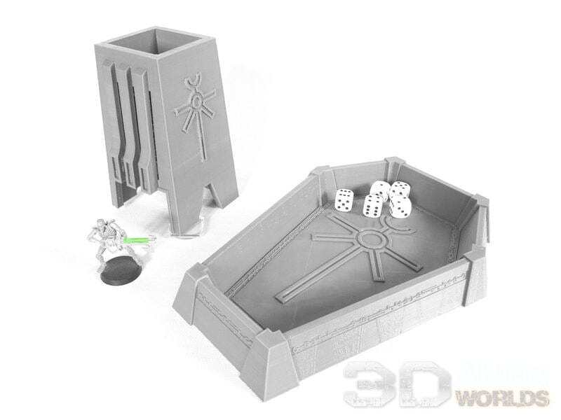 Necrontyr Dice Tower - Grimdark Wargaming Tabletop