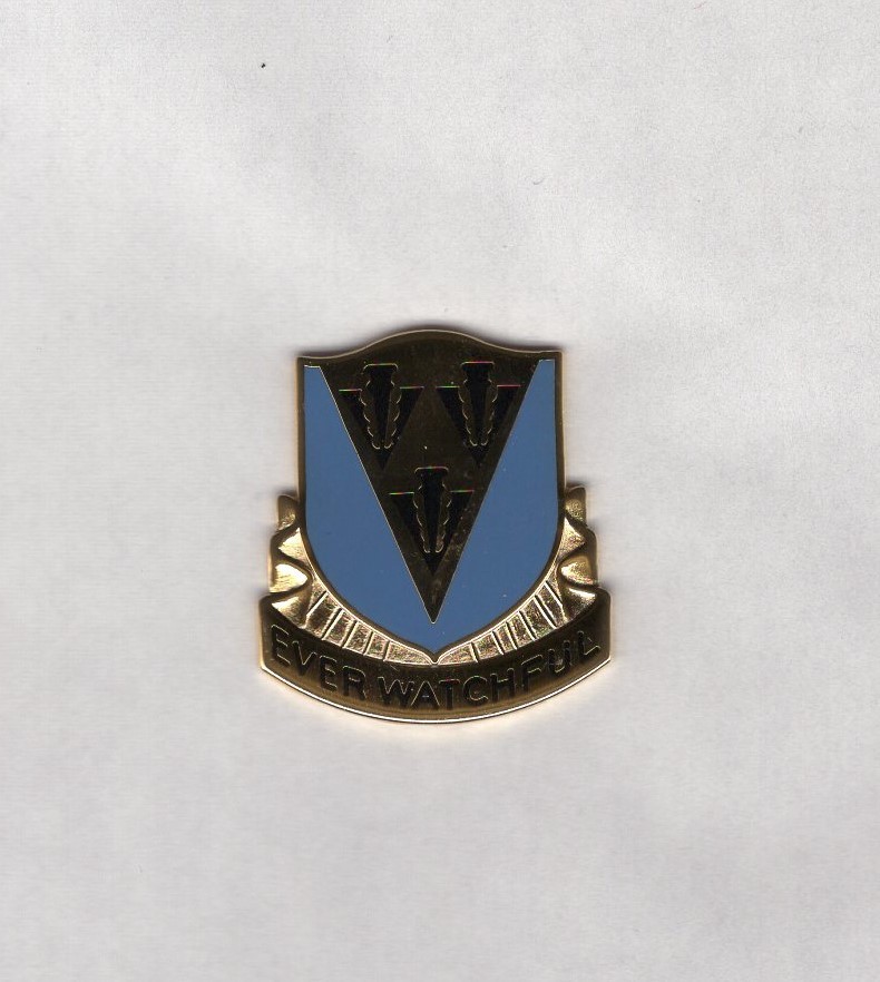 US Army 24th Aviation Battalion crest DUI clutchback c/b badge V-21