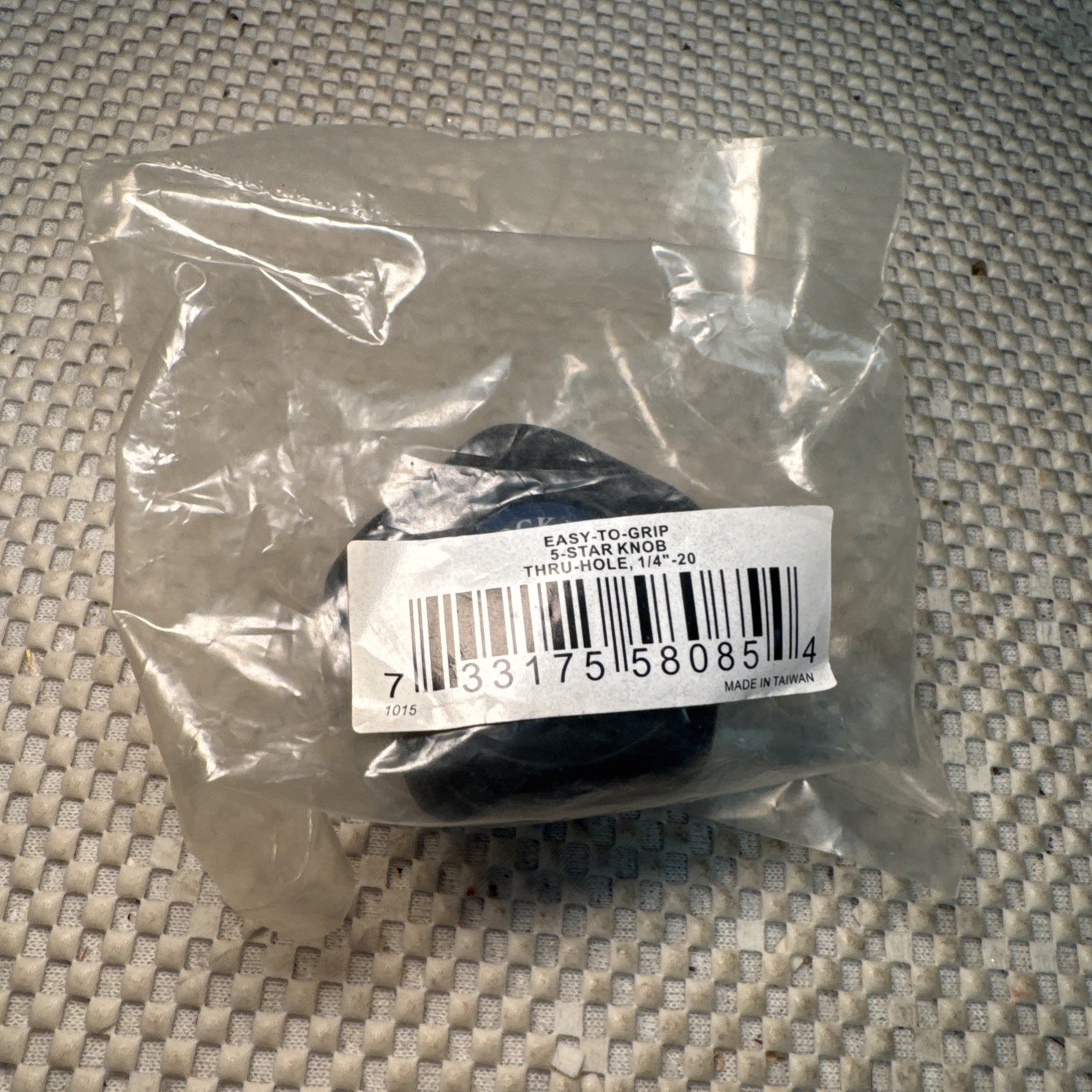 Rockler 5-Star Jig Knob - 1/4"-20 Thru-Hole Female Threaded - New in Bag