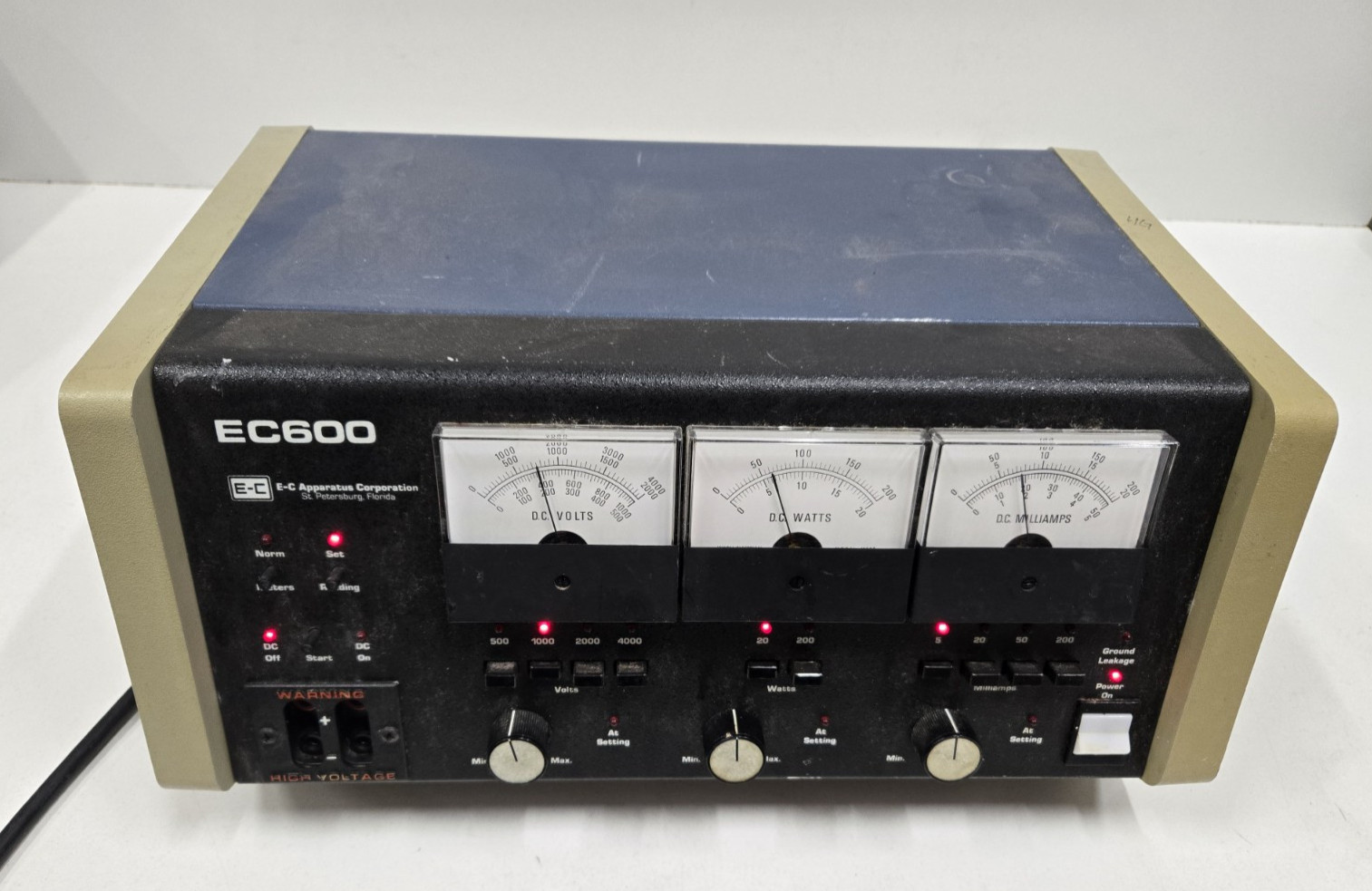 E-C Apparatus EC600 Power Supply