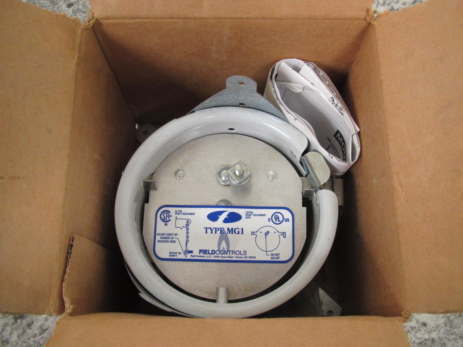New Field Controls 46198901 / 4MG1 - STD / 4" MG1-STD Draft Control w/ Collar