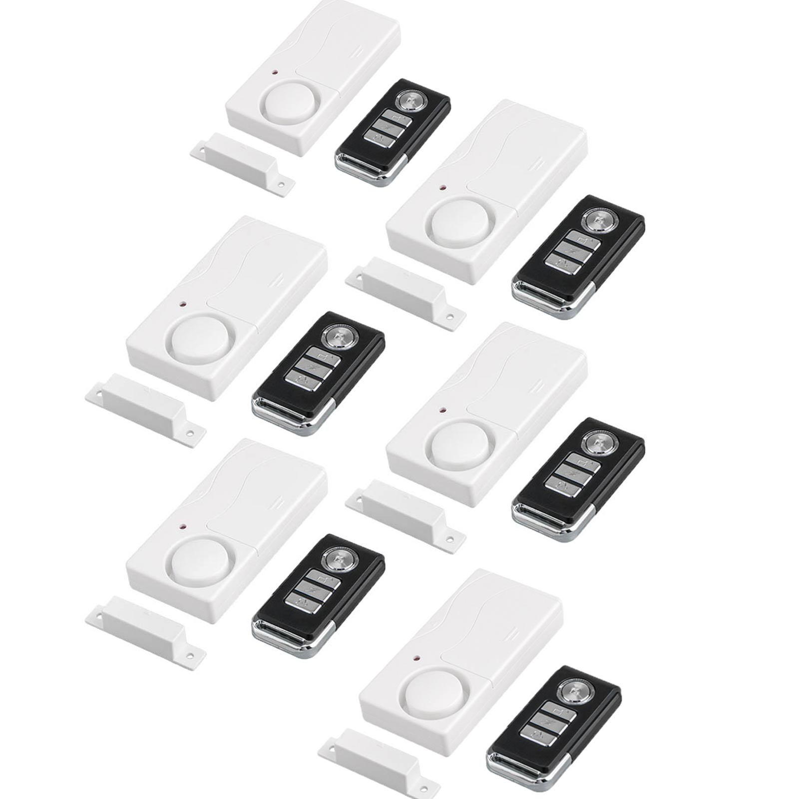 Wireless Entry Home Door Window Burglar Alarms Safety Security Magnetic 6 Packs