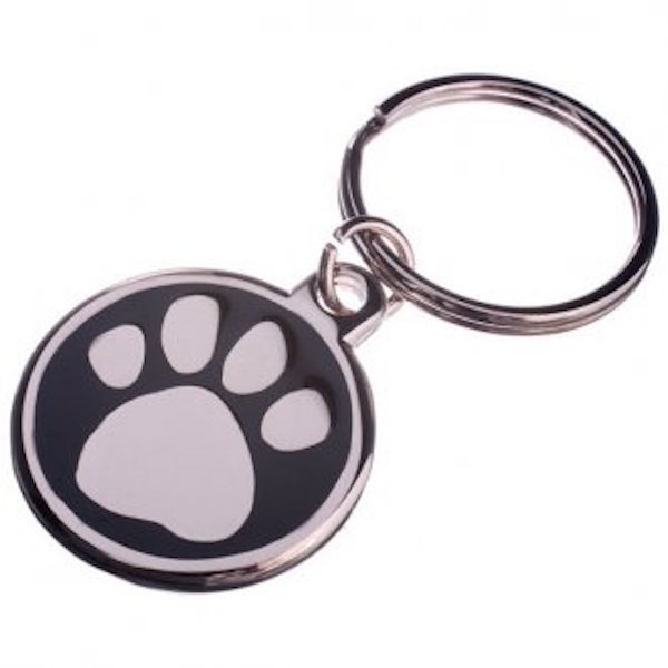 30mm Enamel Pet Tag-BLUE Free Postage! -LNA30PAWBL