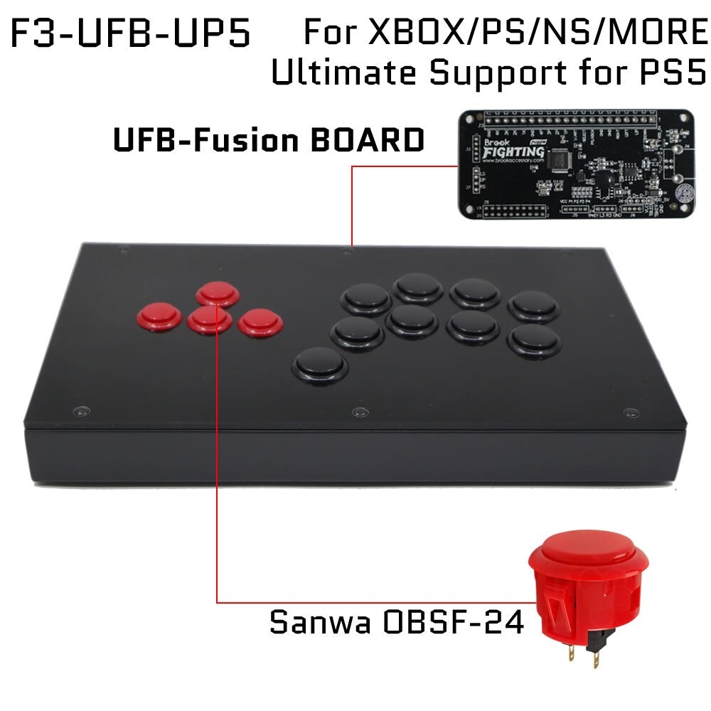 Fightbox F3 All Button Leverless Arcade Game Controller For PC/PS/Xbox/Switch