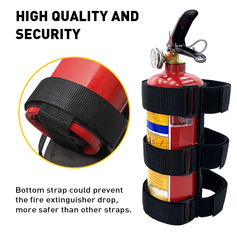Car Roll Bar Fire Extinguisher Holder Mount Bracket Adjust 2.3-3.4" Universal US