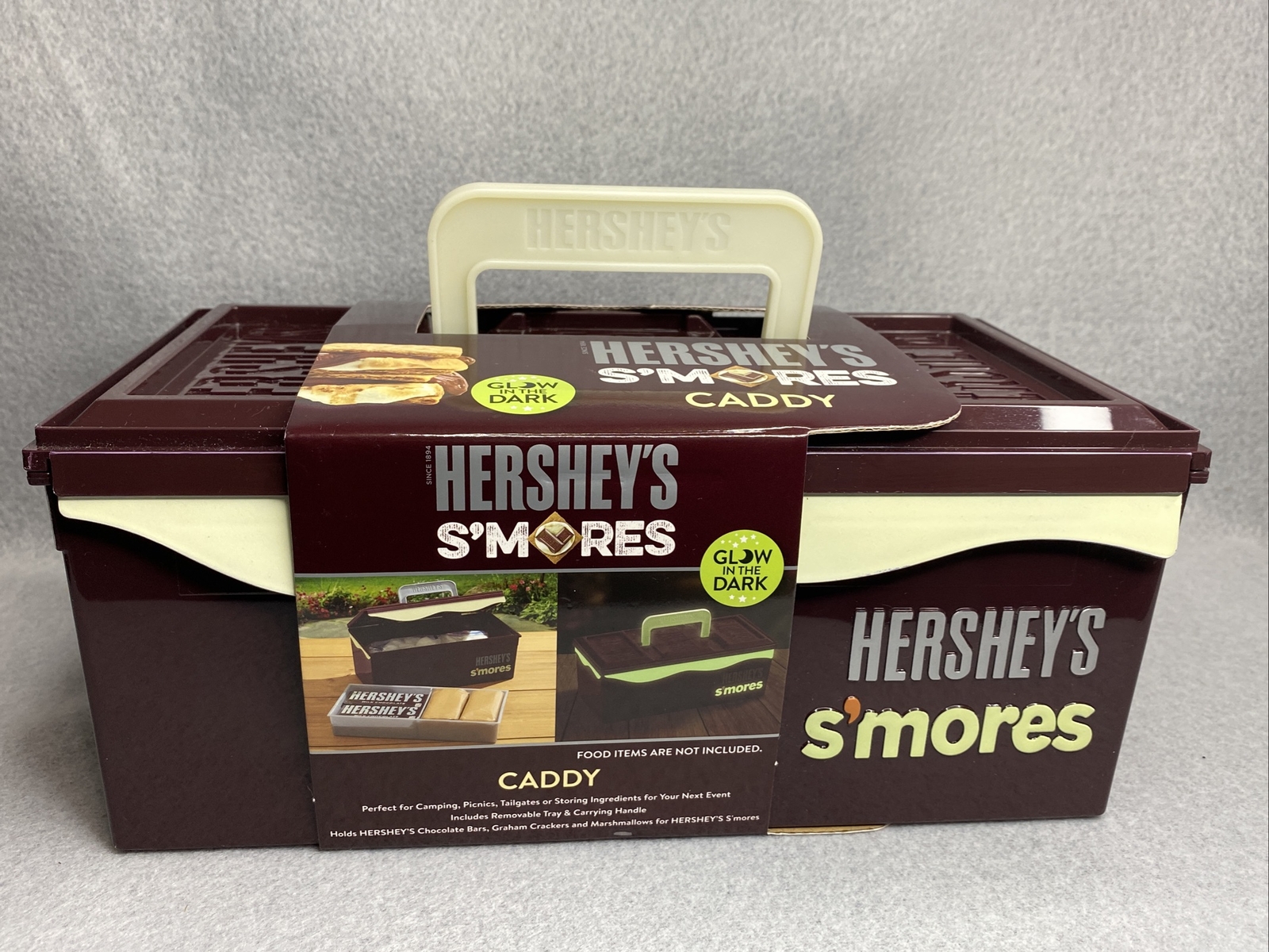 Hershey's S'Mores Caddy  Glow in The Dark included Removable Tray  "No Food"