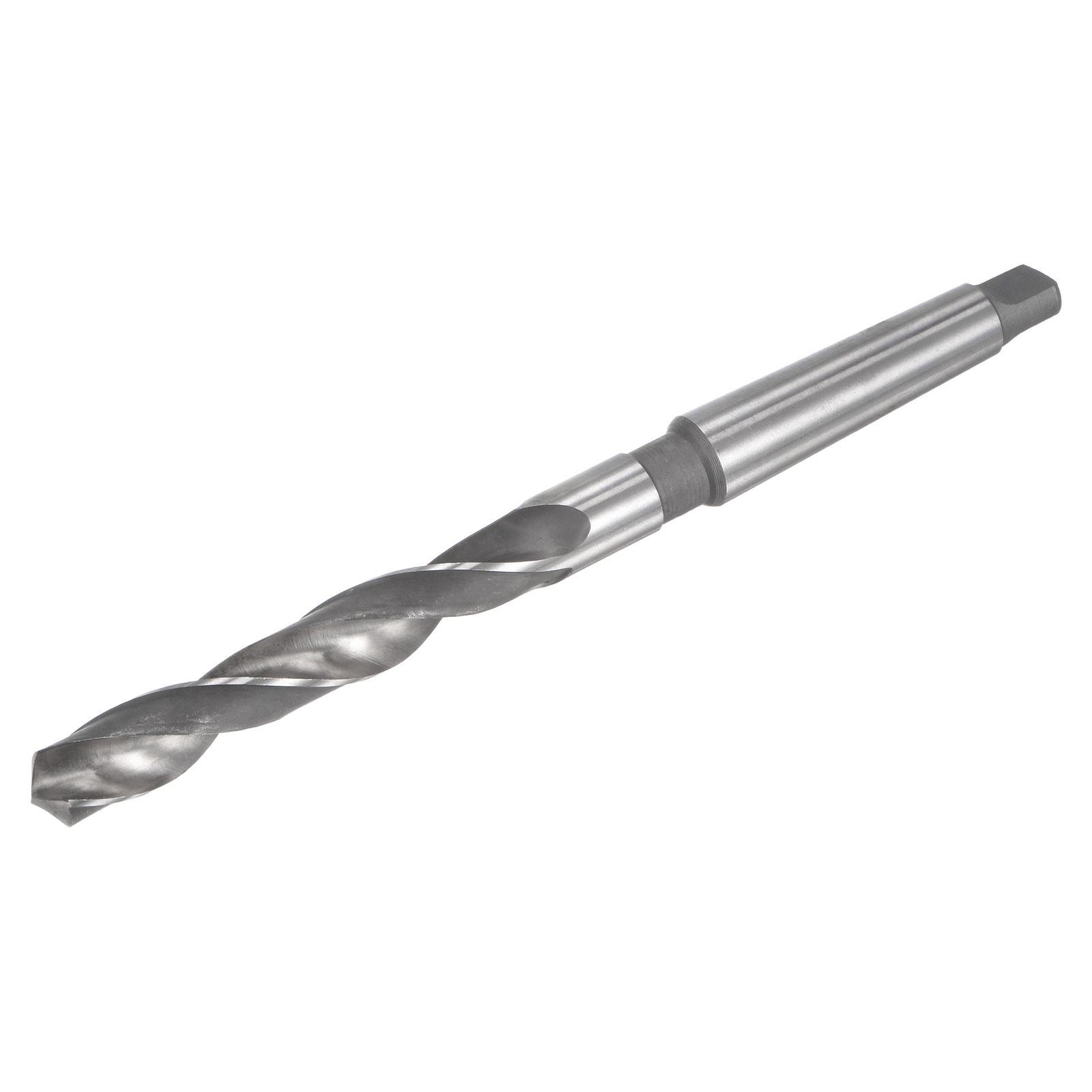 16mm High-speed Steel Twist Drill Bit with MT2 Morse Taper Shank, 215mm Length