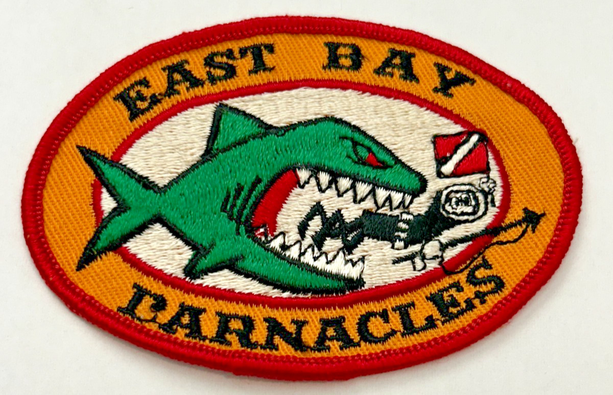 Vintage East Bay Barnacles Sonoma County CA Dive Club Scuba Patch Unused RARE