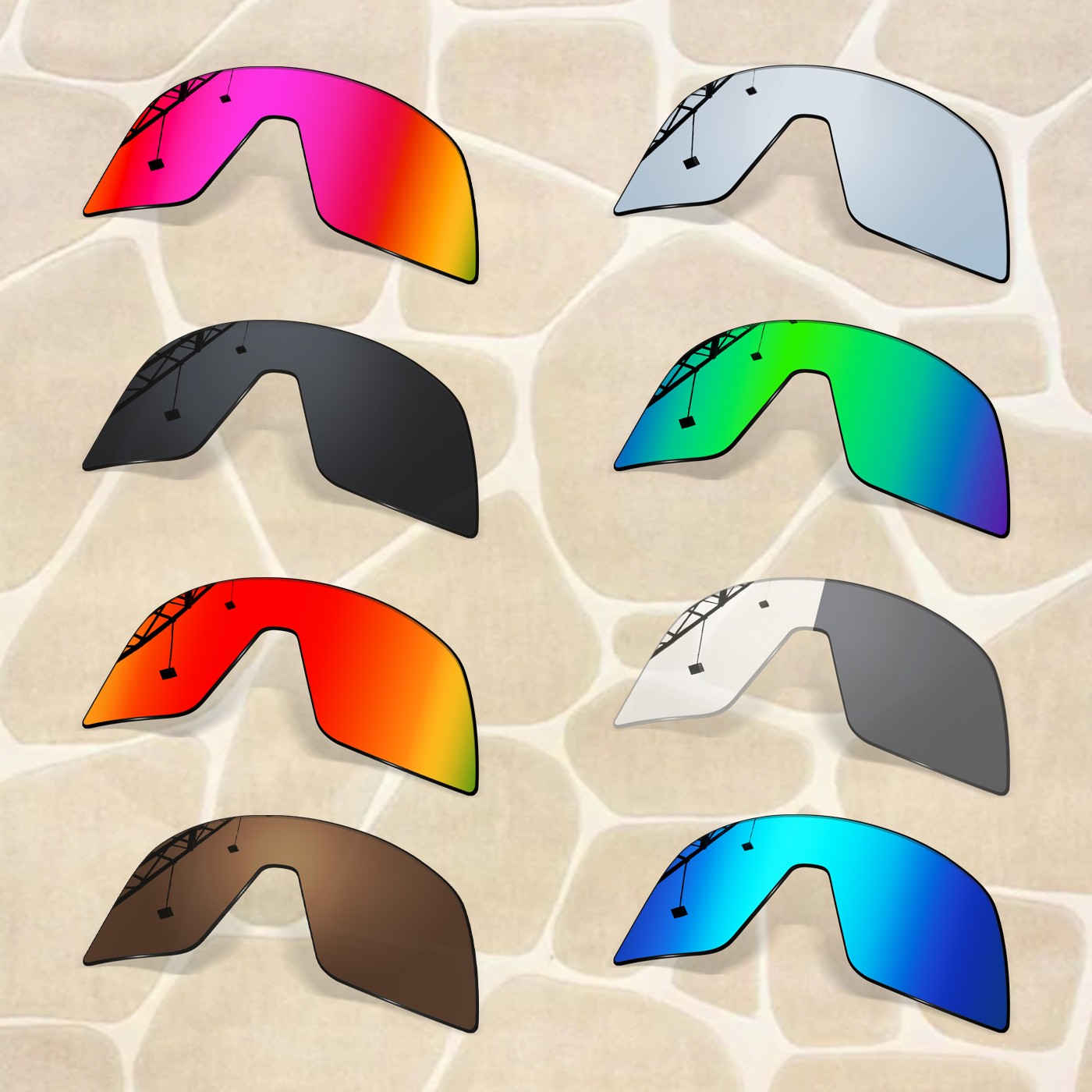 Anti-Scratch Polarized Replacement Lenses for Oakley Sutro OO9406 Sunglasses