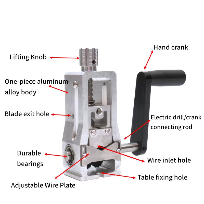 Aluminum Alloy Manual Stripper Electromechanical Dynamic Stripper Copper Wire Dr