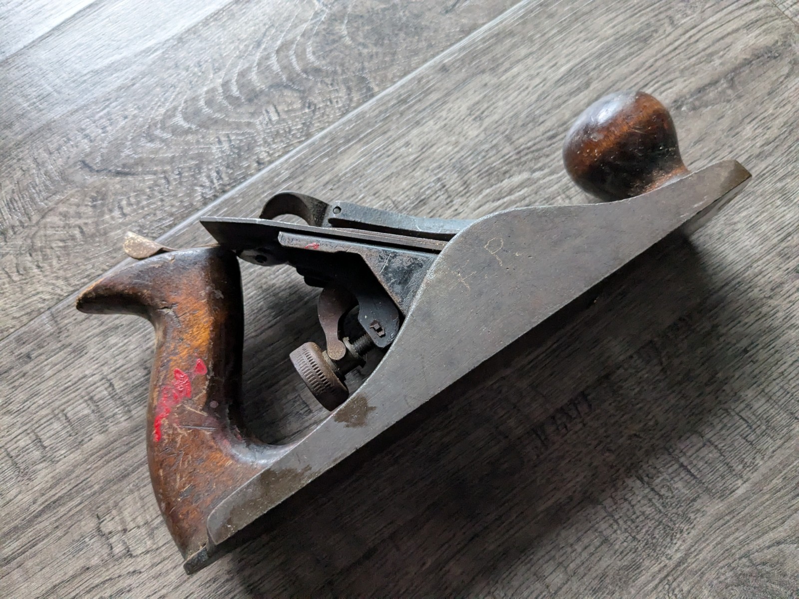 Vintage UNICO 9" Wood Plane Carpenter Tool Made in USA