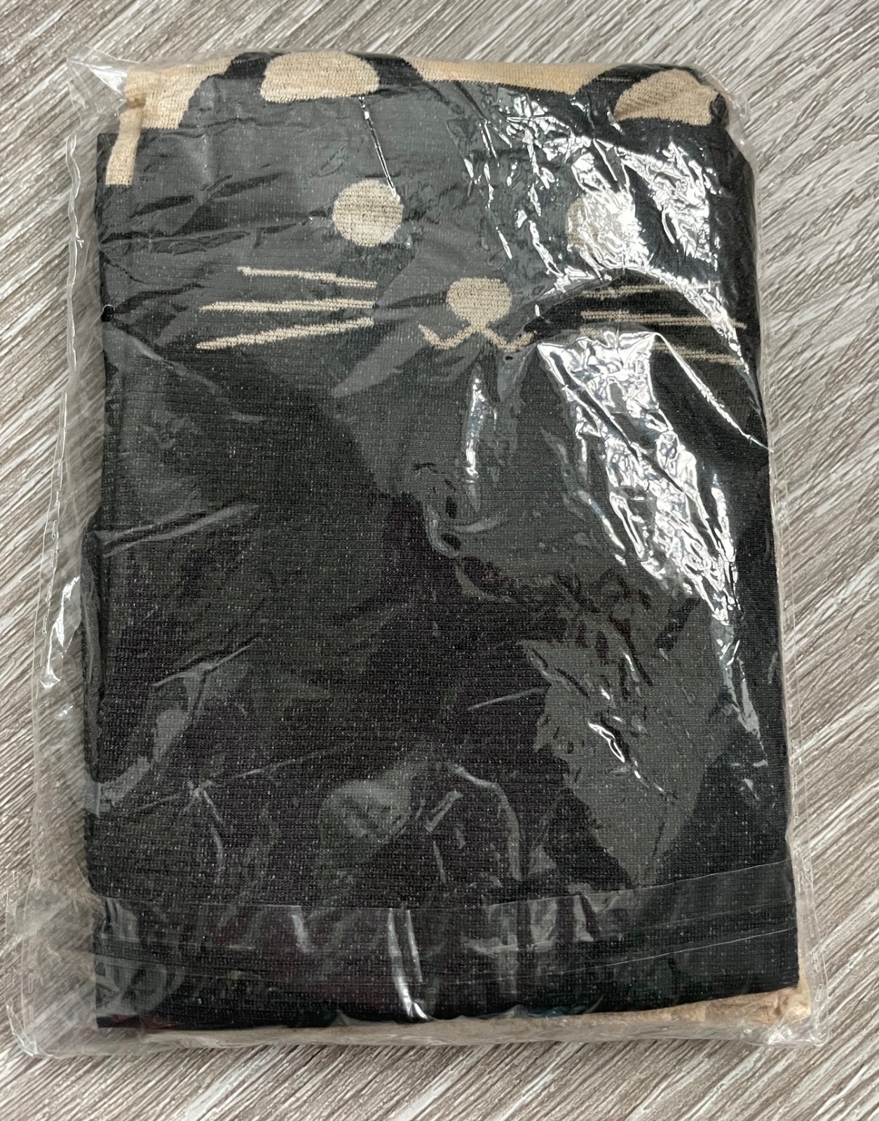 Cat Kitty Stockings One Size Black & Tan Ladies