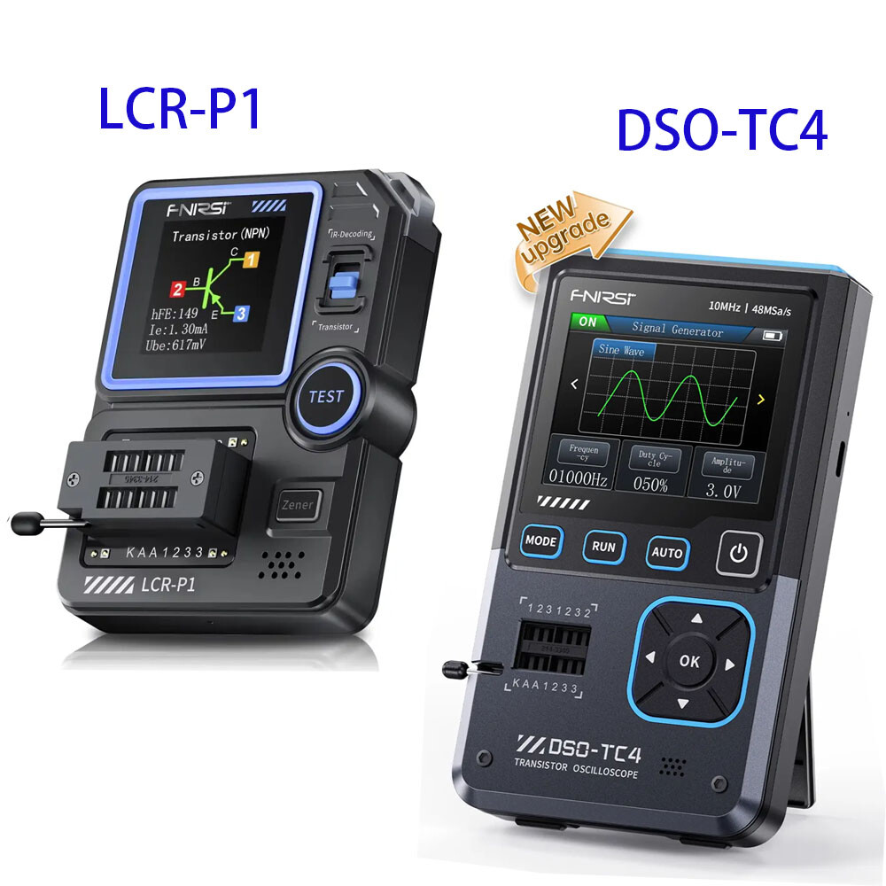 FNIRSI LCR-P1 Transistor Tester / DSO-TC4 Digital Oscilloscope Signal Generator