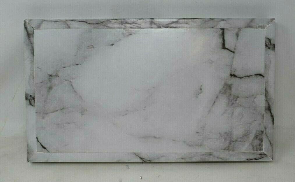 White Marble Print Tray Set Display Serving Free Shipping