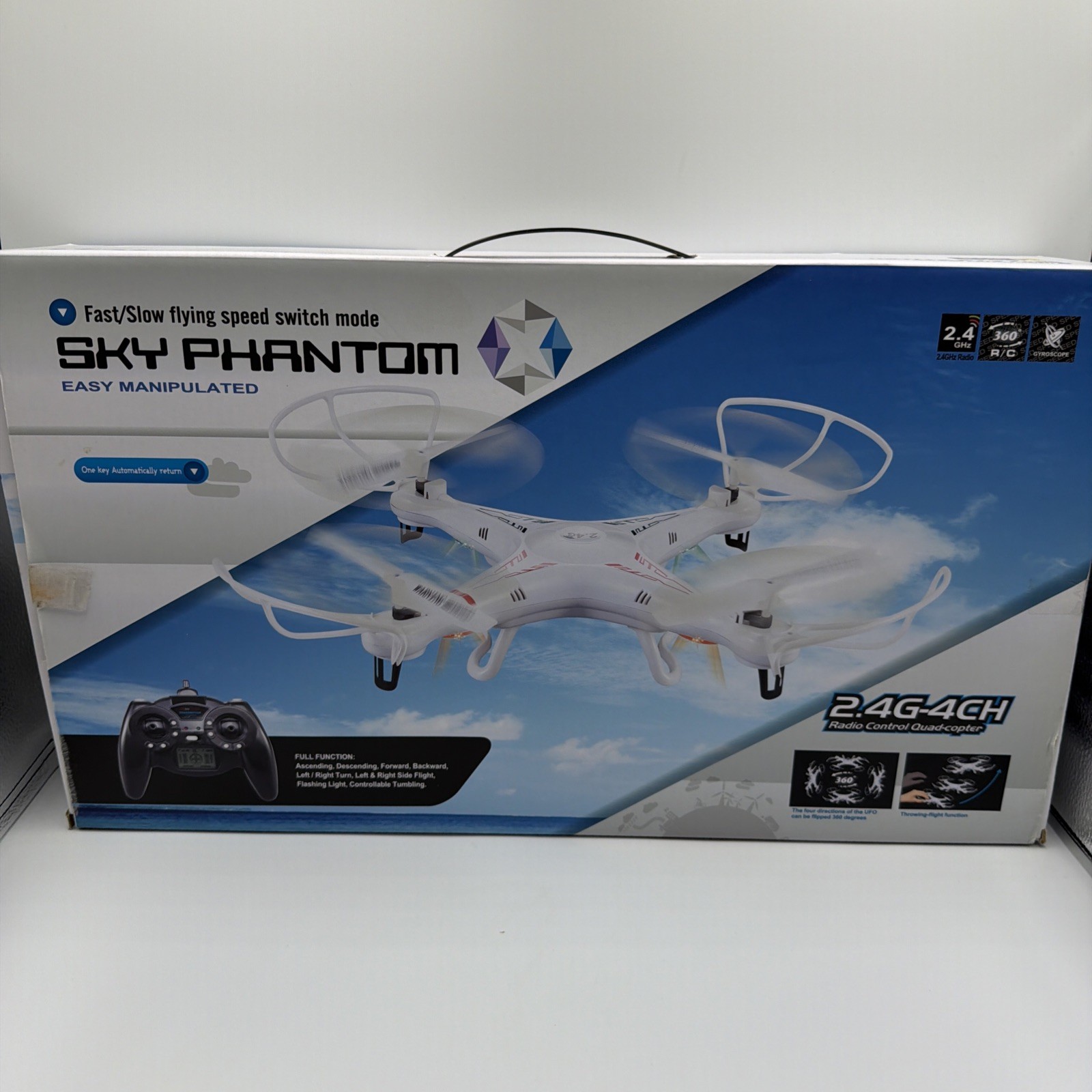 2.4G-4CH Sky Master Quadcopter Remote Control Drone Sky Phantom NEW Open Box