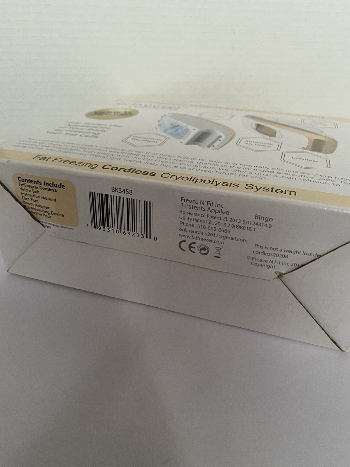 Cordless Cryosculpting Machine With TheraLight. Fat Sculpting