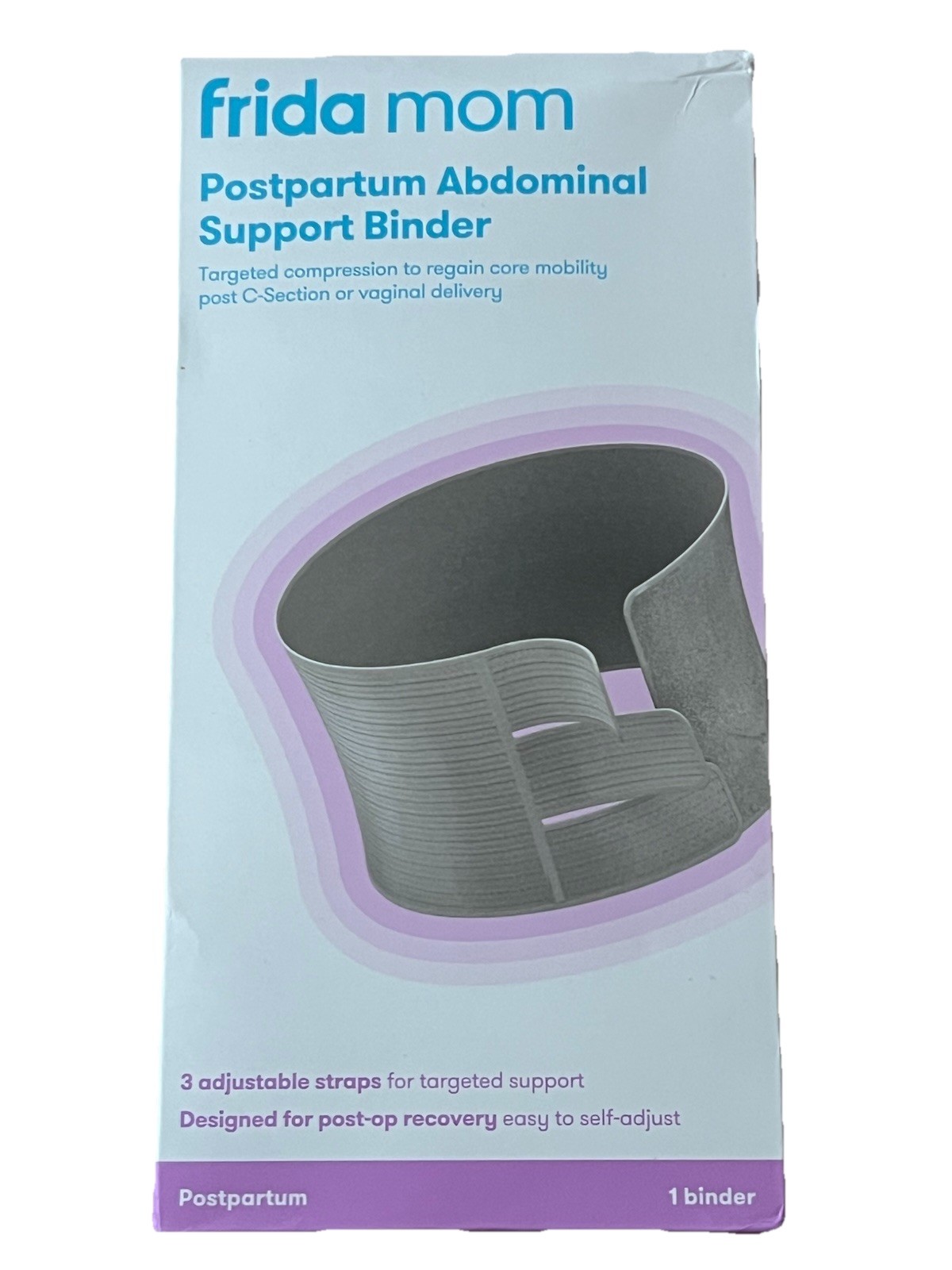 Frida Mom Postpartum Abdominal Support Binder C-Section/Natural Recovery NIB