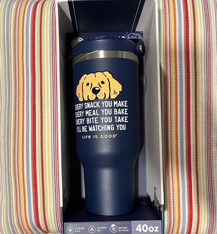 FREE SHIPPING SOLD OUT LIFE IS GOOD DOG 40oz Nomad "I’LL BE WATCHING YOU" NWT‼️
