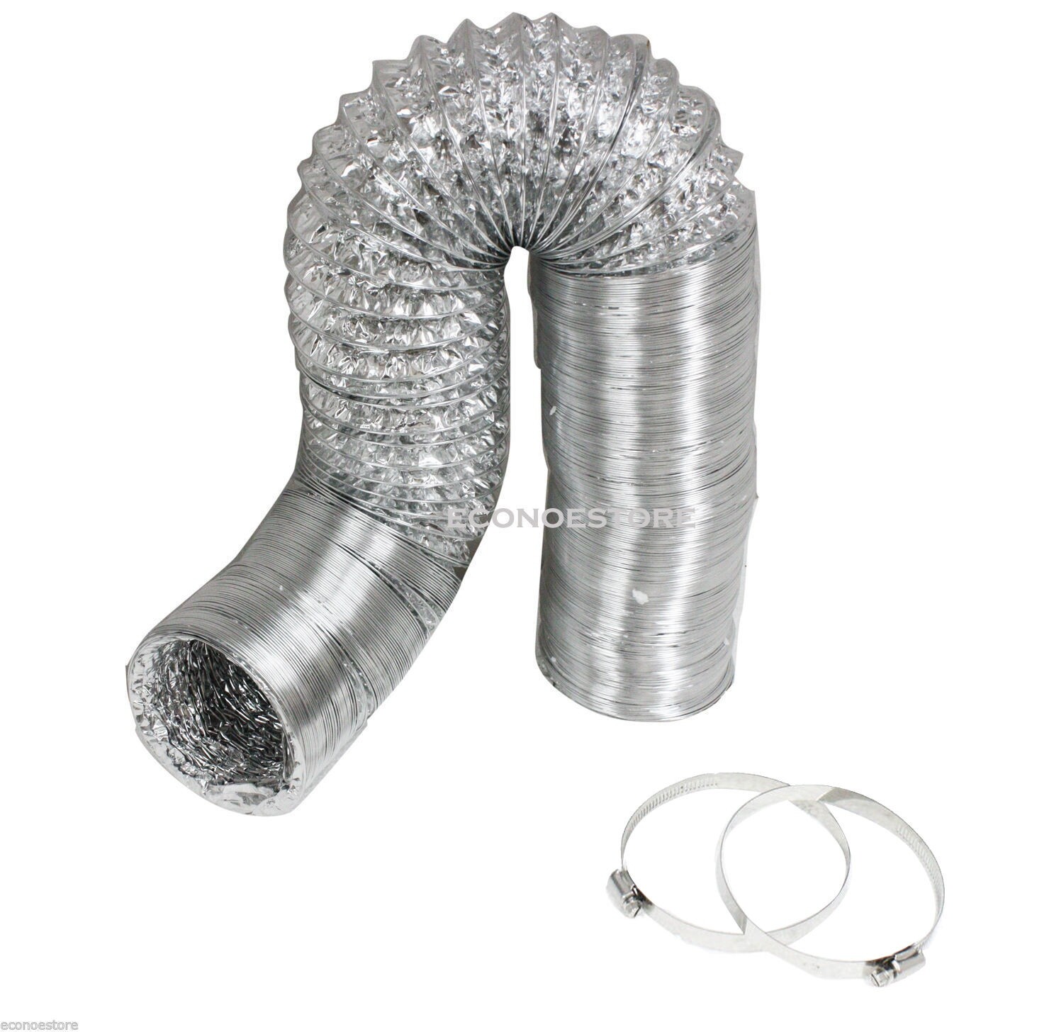 4" x 33' Flexible Ducting Hose FOR Inline Fan Blower Filter Exhaust Duct w/Clamp