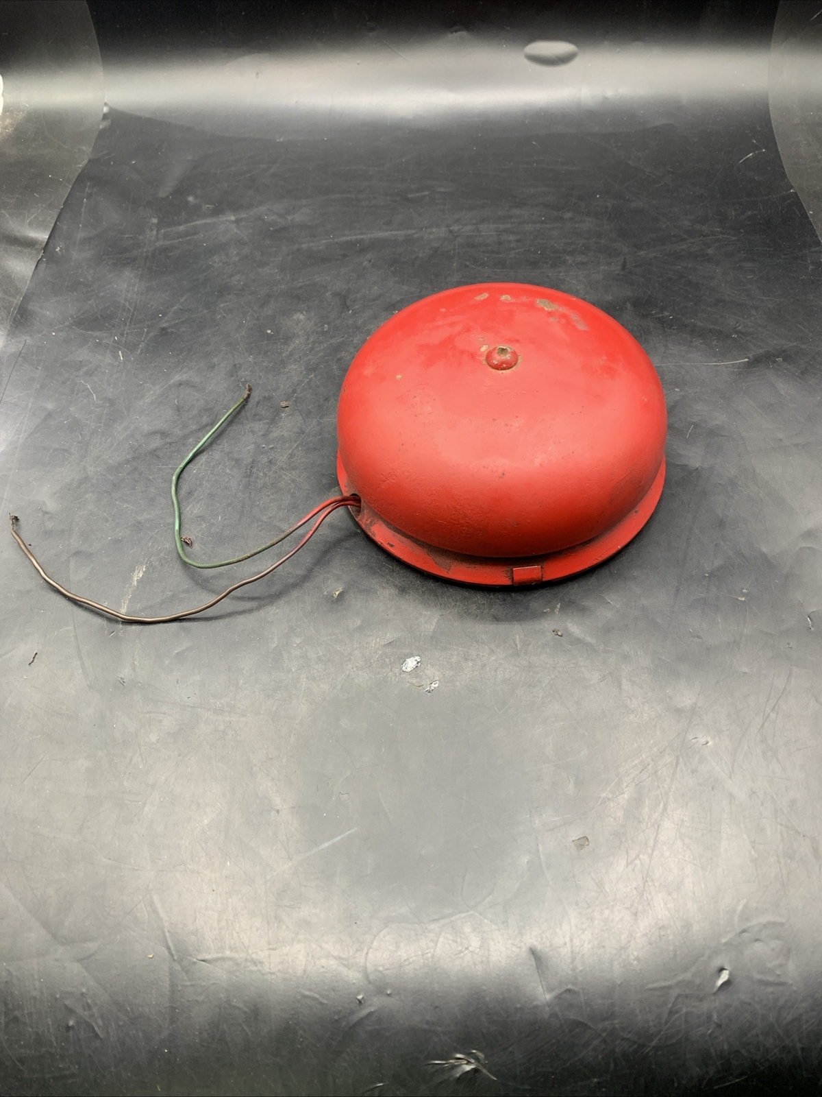 Large Steel Red Wall Bell Alarm Fire School Electric Untested Unbranded