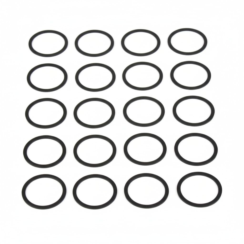 20 Black Barrel Nut Washers – Precision Spacers for Accurate Installations