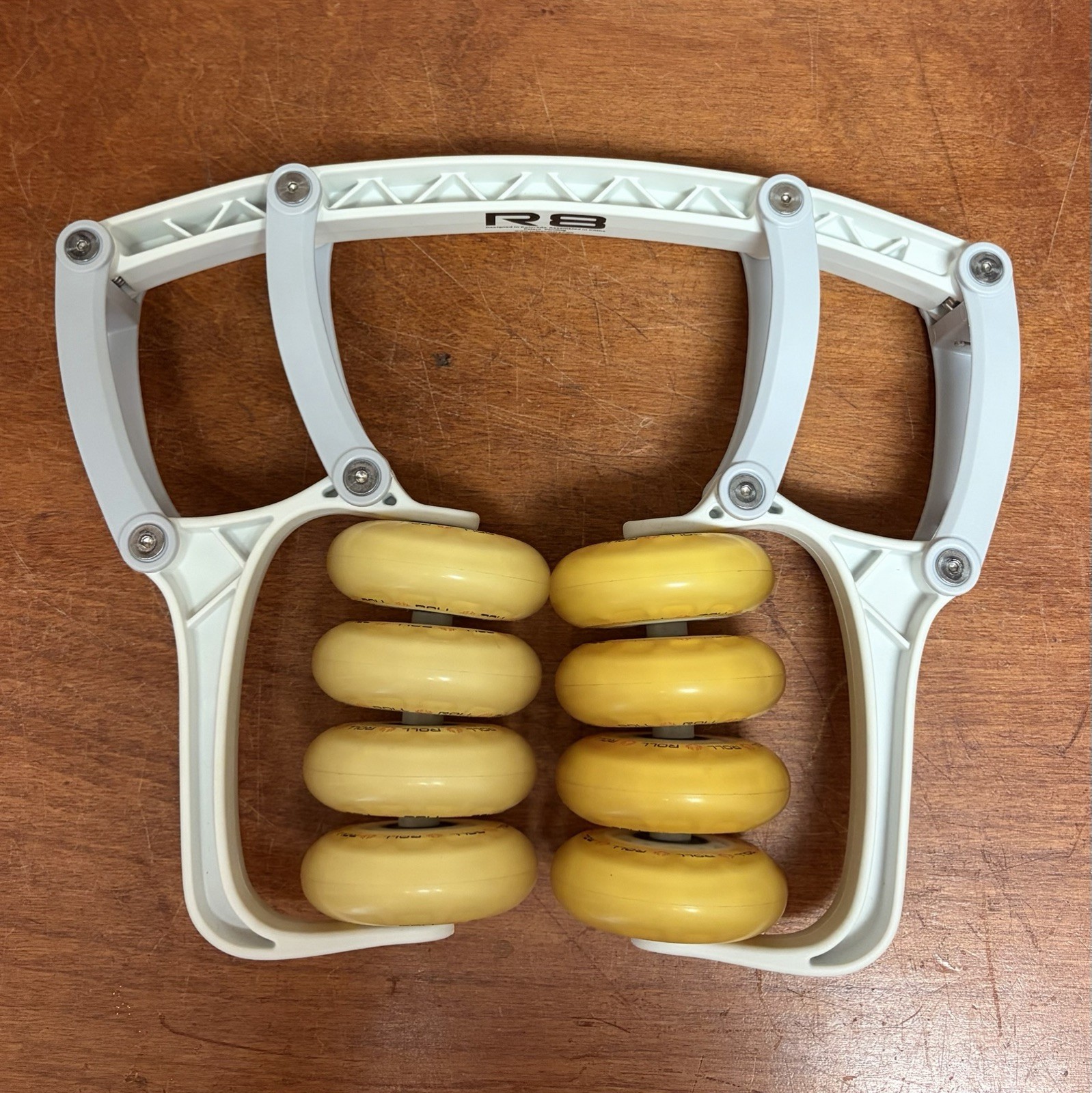 Roll Recovery R8 Deep Tissue Massage Muscle 8 Wheel Roller B63 w/ Bag