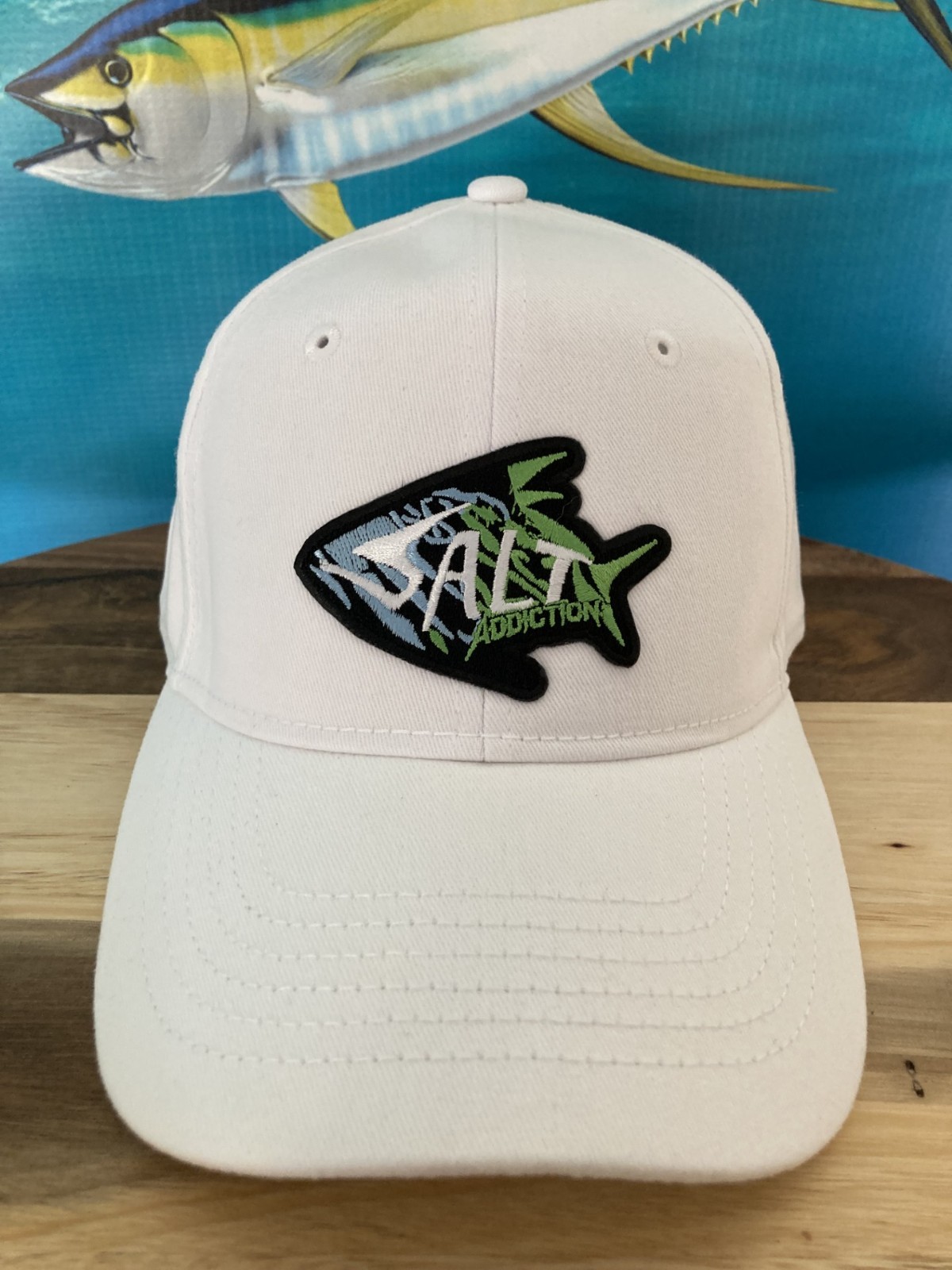 Salt Addiction Logo Hat Embroidered Saltwater Fishing