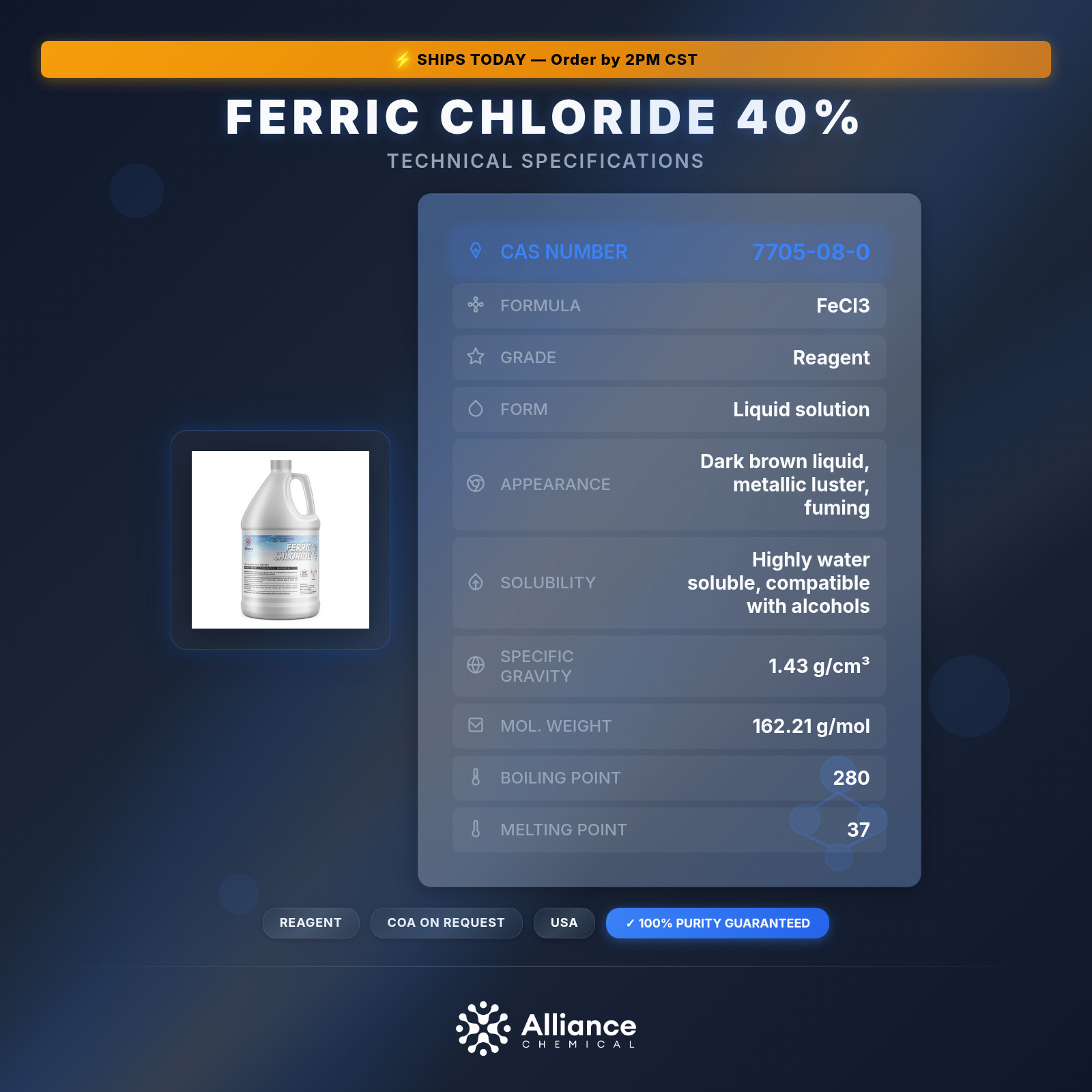 Ferric Chloride 40% - 1 Gallon