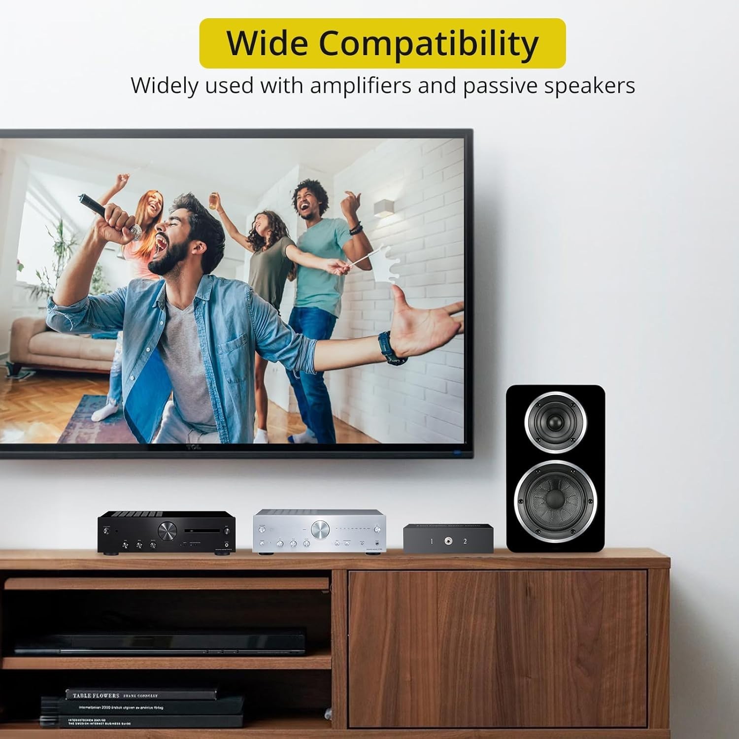 Plug and Play 2-Way Speaker Switcher Box – Connect Multiple Audio Sources Easily
