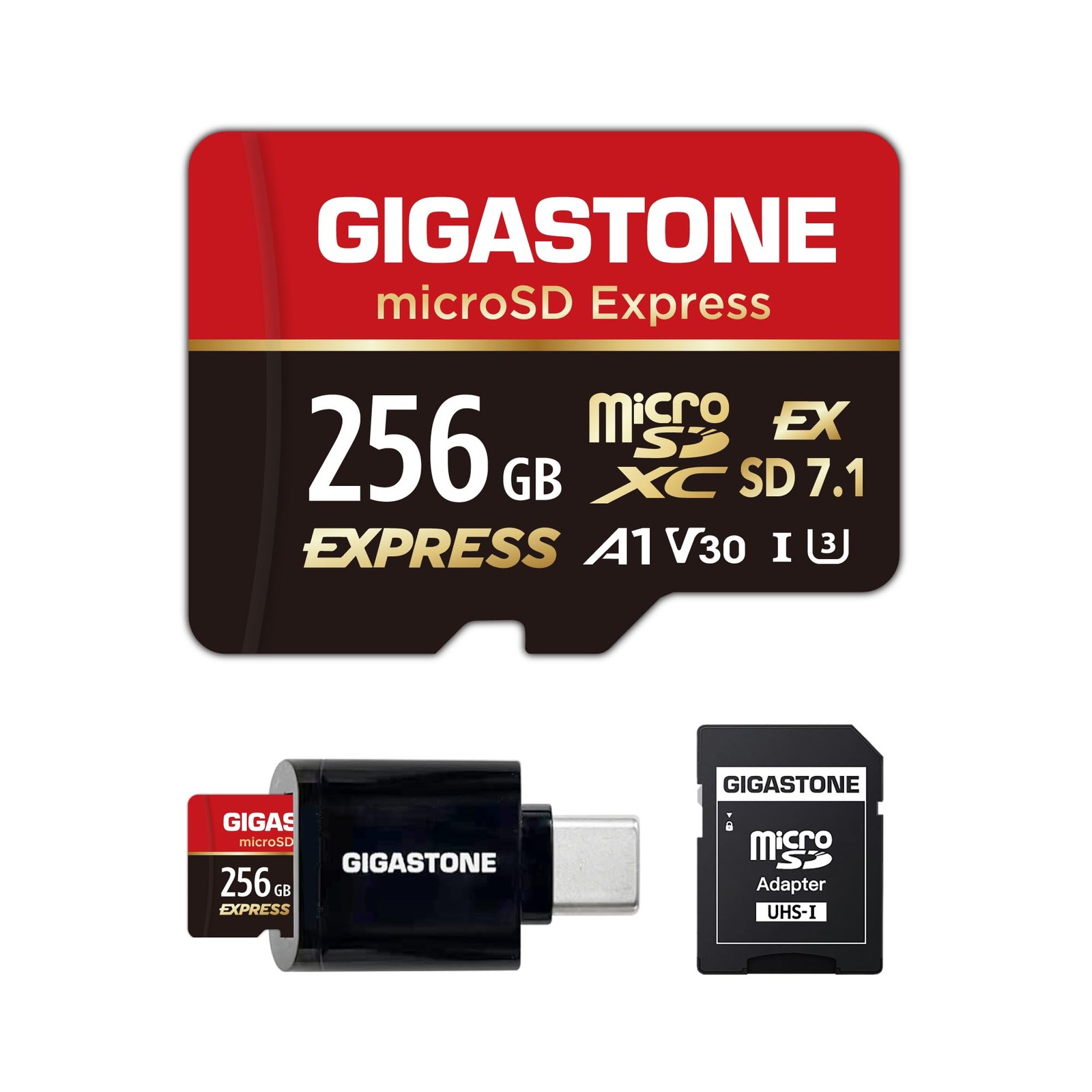 【Designed for Switch 256GB, microSD Express 256GB + USB C Card Reader