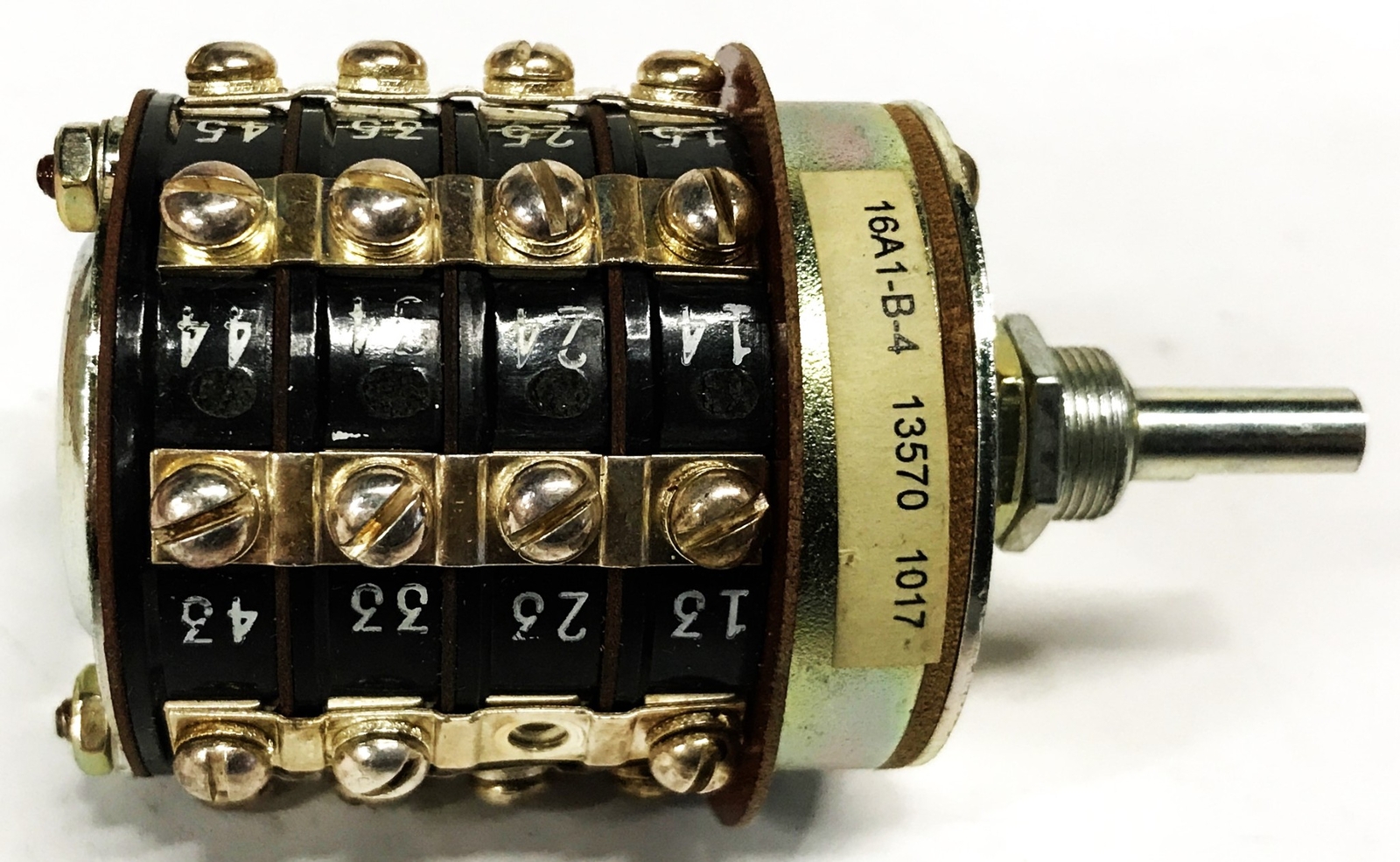 Shallco Rotary Selector Switch 16A1-B-4 NOS
